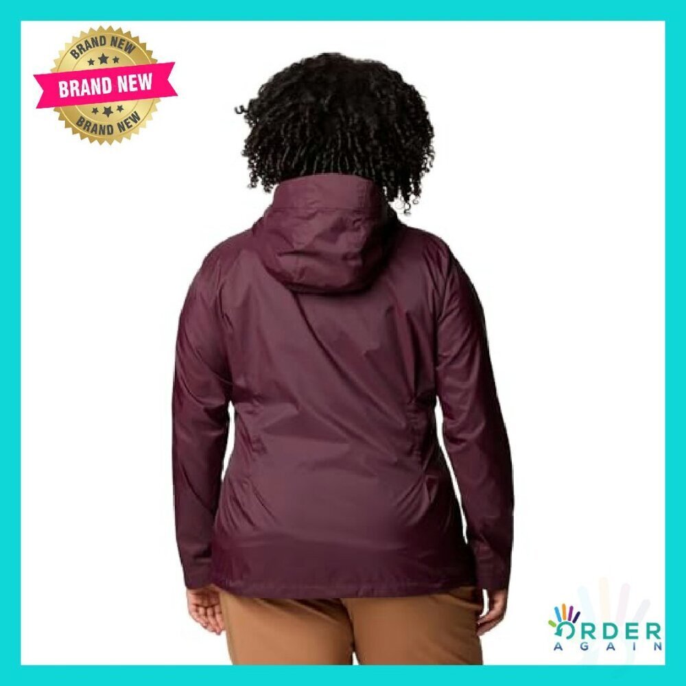 Packable Rain Jacket Lightweight Waterproof Hooded Classic Outdoor Travel Wear - Picture 3 of 7